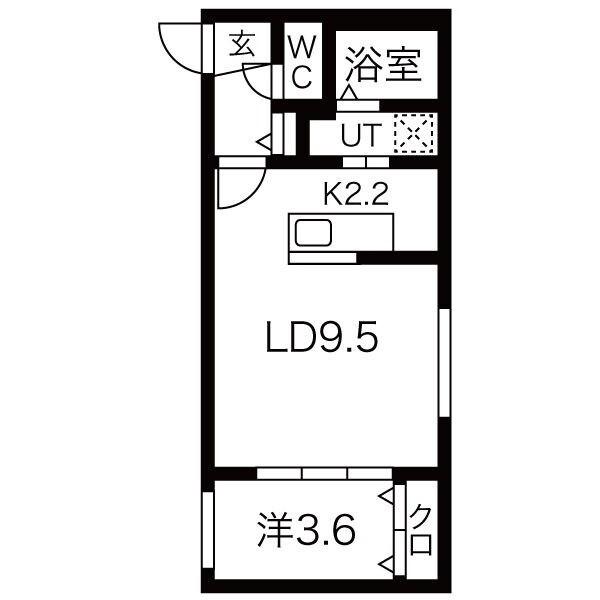 ガーディアン発寒（307） 間取り図画像
