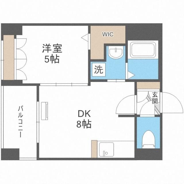クラッセ琴似ステーション（504） 間取り図画像