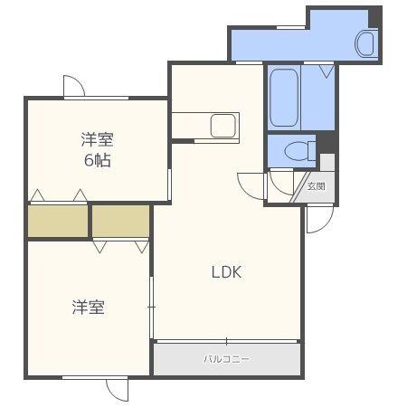 クラール発寒（301） 間取り図画像