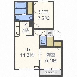 グランシャリオ（102） 間取り図画像