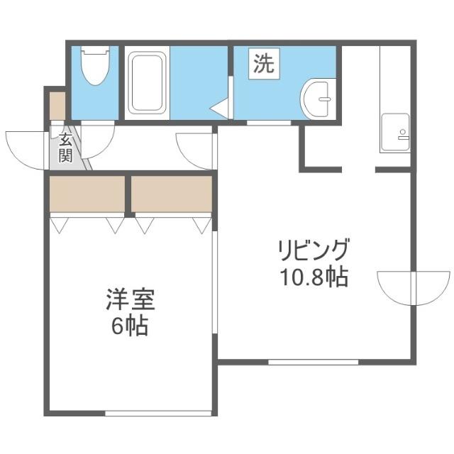 グラン八軒（303） 間取り図画像