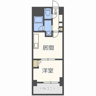 コートロティ琴似（505） 間取り図画像