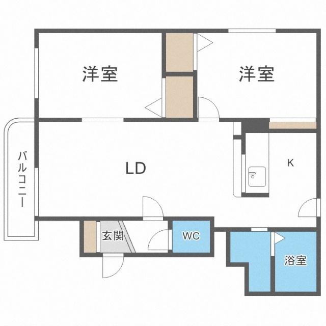 オードリーメール（101） 間取り図画像