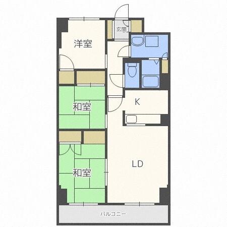 オークコート１４１（504） 間取り図画像