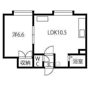 カームフィールド１８１５（303） 間取り図画像