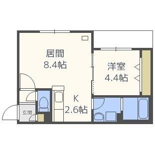 サフィニア七番館（101） 間取り図画像