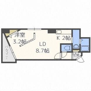 グランカーサ北３条（1007） 間取り図画像
