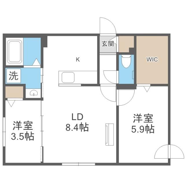サクランシェ宮の沢（302） 間取り図画像