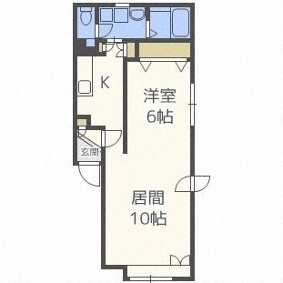 ジュネス２４（302） 間取り図画像