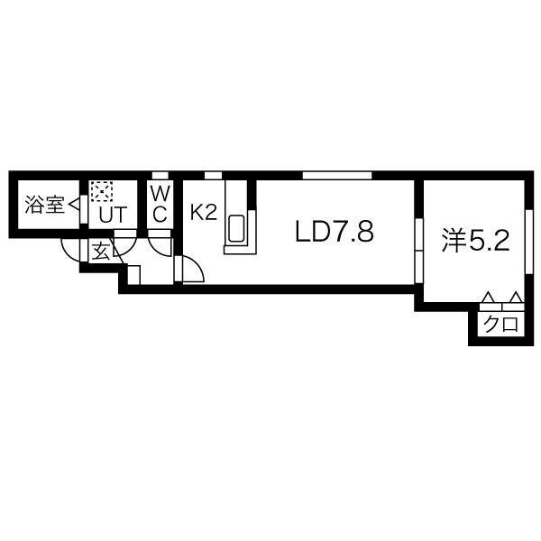 シンセリティ八軒（201） 間取り図画像