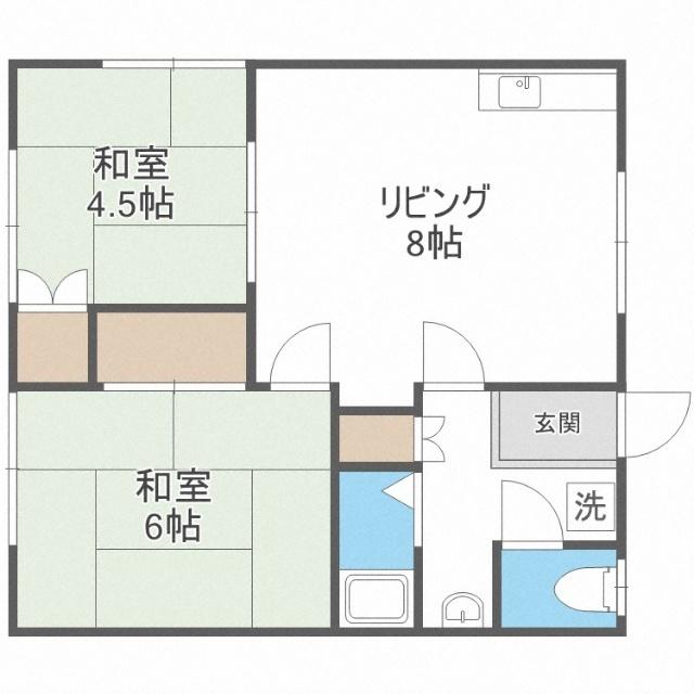 コーポあおば（102） 間取り図画像