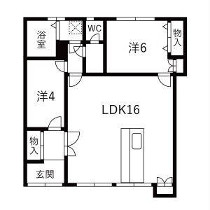 コーポＫ３３（102） 間取り図画像