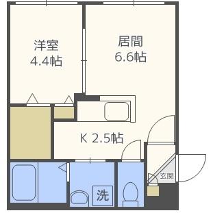 スペランツァマルヤマ（203） 間取り図画像