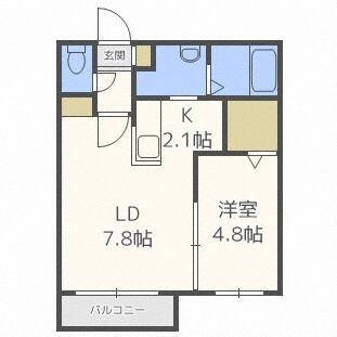 コローレ元町（405） 間取り図画像