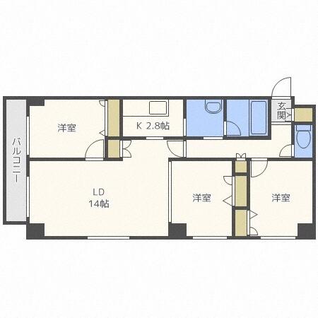 コンフォリア北三条（805） 間取り図画像