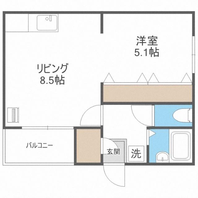 コートモンターニュ（301） 間取り図画像