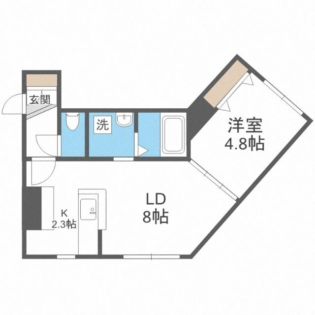 デイズ発寒南（102） 間取り図画像