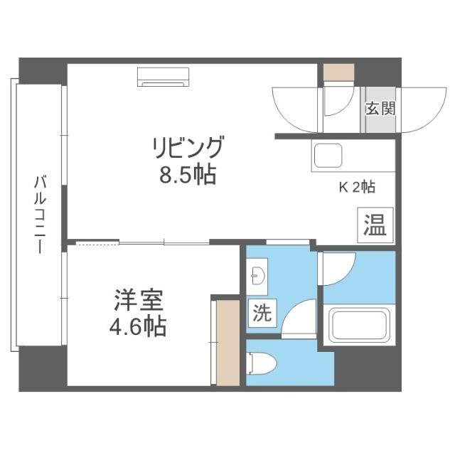 サザンユニゾン北大（301） 間取り図画像