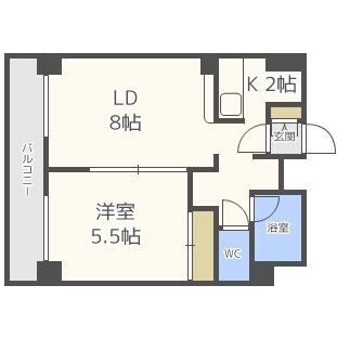 サザンスカイマーク北大（1006） 間取り図画像