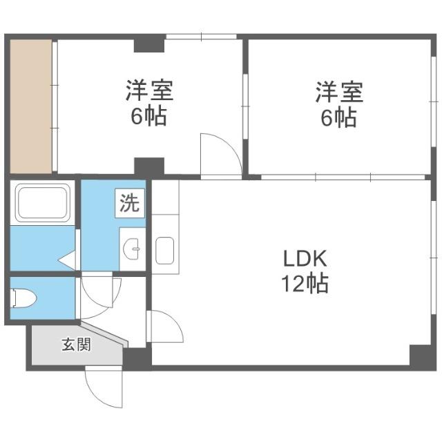 サパーハウス雅（206） 間取り図画像