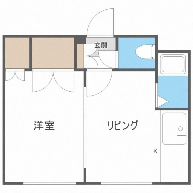 サニープレイス北２１Ａ（406） 間取り図画像