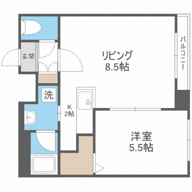 ノヴァ発寒南（503） 間取り図画像
