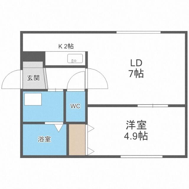 ハピネス発寒（103） 間取り図画像