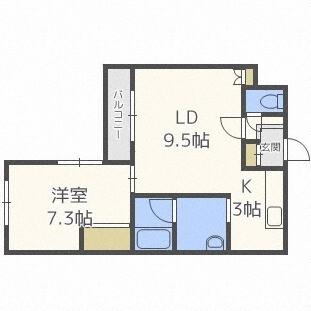 サンライズＮ２５（303） 間取り図画像