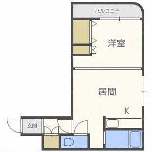 サン・ロイヤルハイツ（411） 間取り図画像
