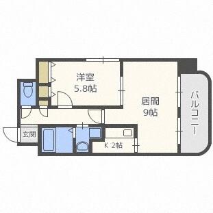 ティアラＦＣサイド（506） 間取り図画像