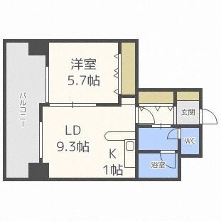 ダイアパレス北１０条（102） 間取り図画像