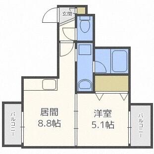 フォレスト神宮前（202） 間取り図画像