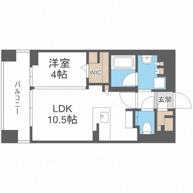 デュオヴェール札幌北大前グレイス（802） 間取り図画像