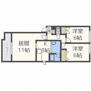 デュクラージュ（402） 間取り図画像