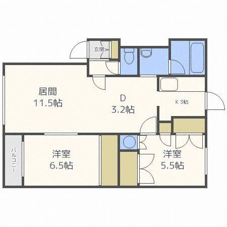 プリマヴェーラ西町（105） 間取り図画像