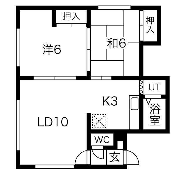 ノースプラザ２３Ａ（201） 間取り図画像