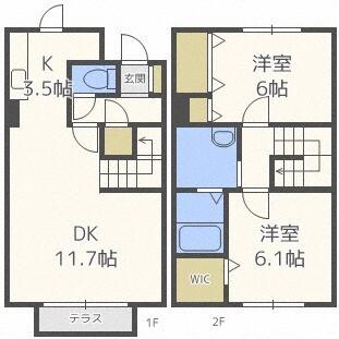 メゾンドール（D） 間取り図画像