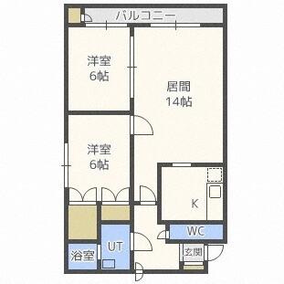 ハピネス３８６（205） 間取り図画像
