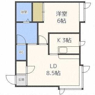 パステルハウス（101） 間取り図画像
