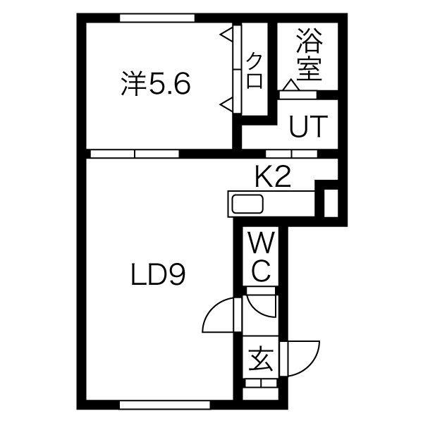 メルシオン発寒南（103） 間取り図画像