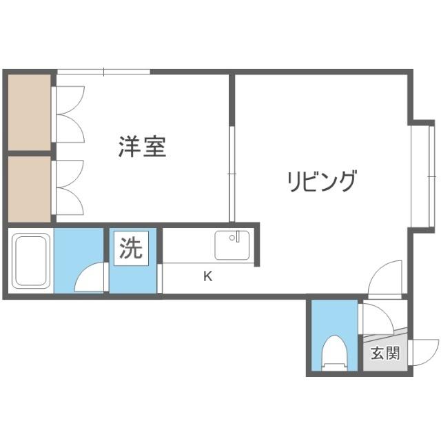 メゾンド発寒（303） 間取り図画像