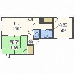 パルコート１５９（501） 間取り図画像