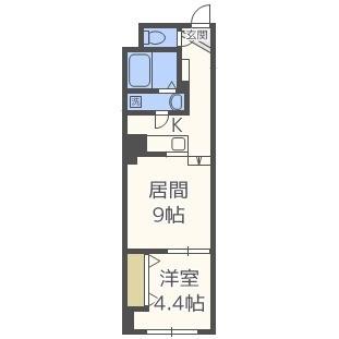 パークヒルズ中央１２（807） 間取り図画像