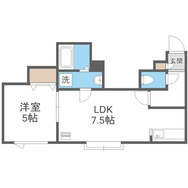パラ・シェンプレＮ４５（206） 間取り図画像