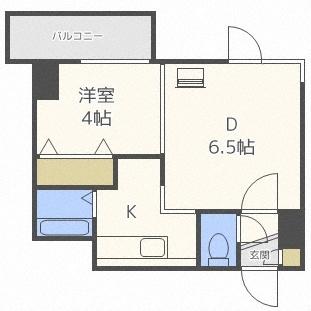 ラフォーレ円山公園（205） 間取り図画像