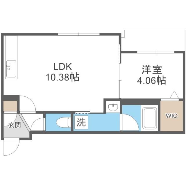 ラ・シュエット桑園（401） 間取り図画像