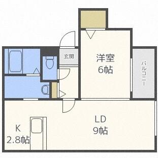 ラフィーネＮ円山（303） 間取り図画像