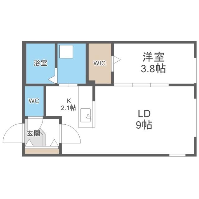 ラムーン発寒（405） 間取り図画像