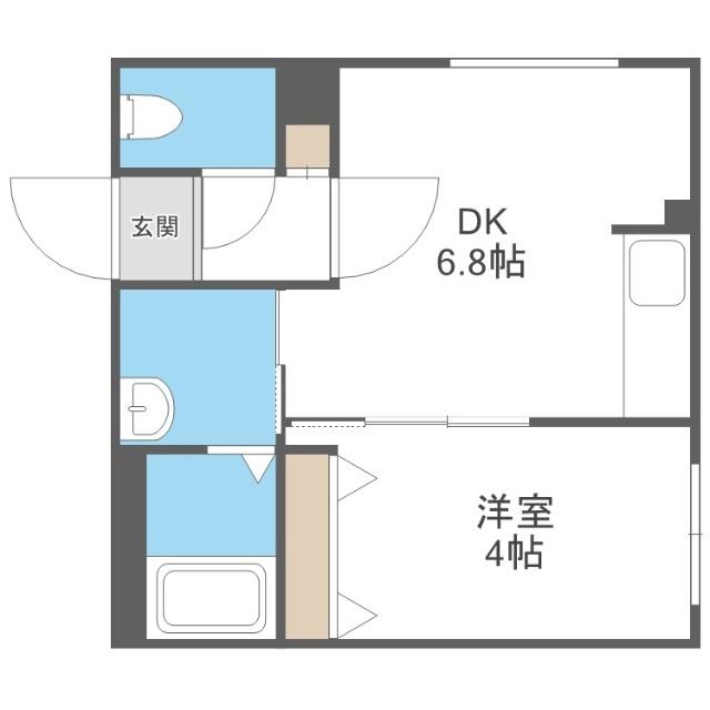 ラフィーネ発寒南Ⅲ（402） 間取り図画像