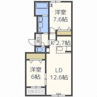 ラ・メゾン・ドゥースⅡ（305） 間取り図画像